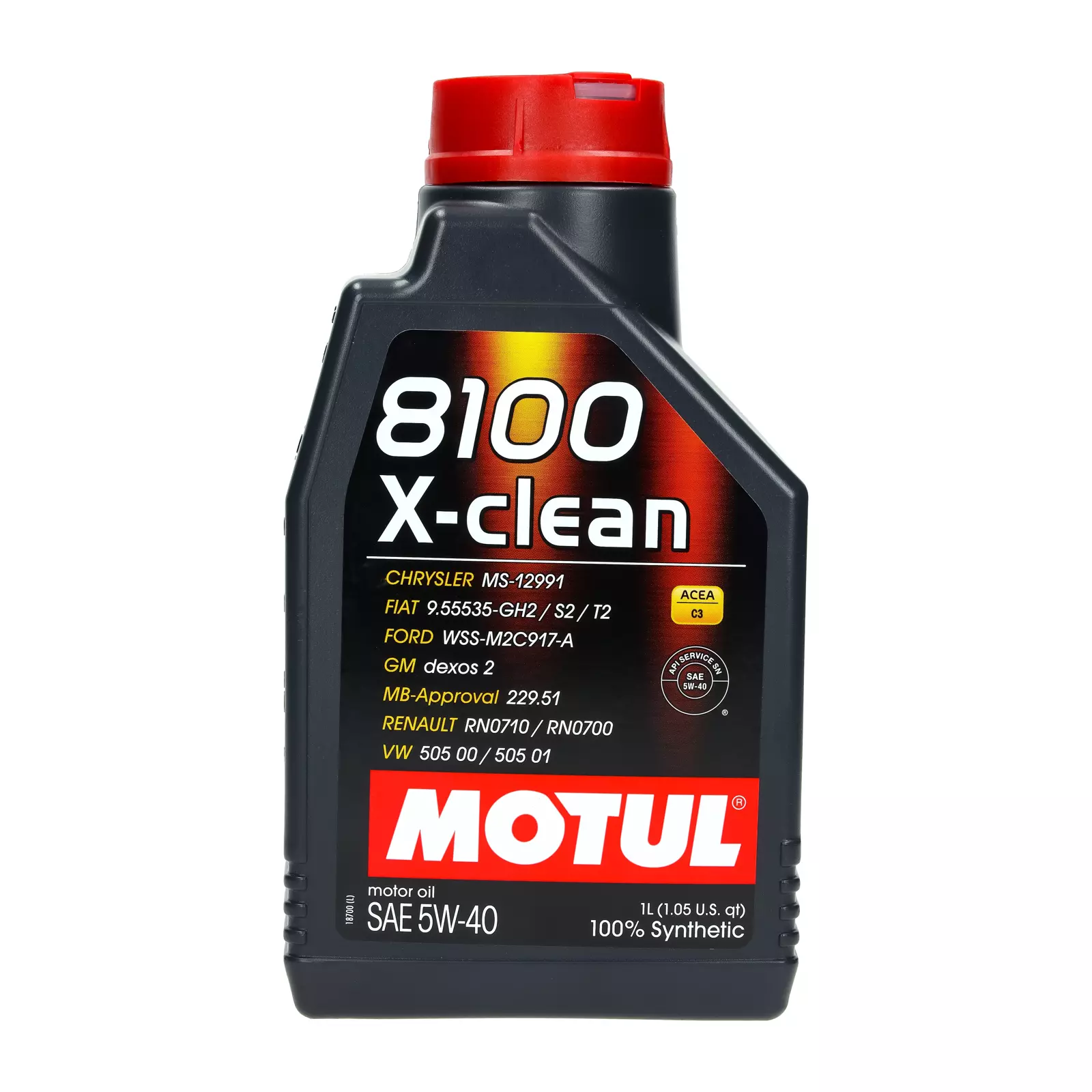 Моторное масло Motul 8100 X-Clean C3 5W-40 1л., 102786