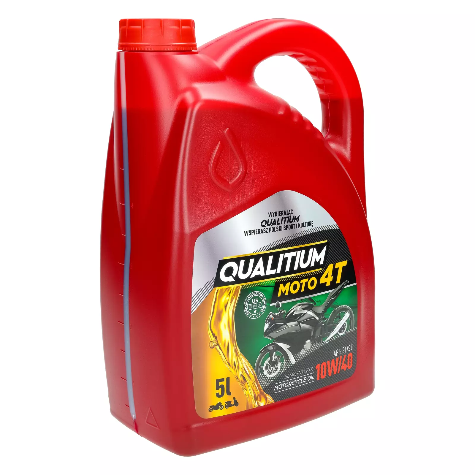 Моторное масло Qualitium Moto 4T 10W-40 5л., QM4T-5